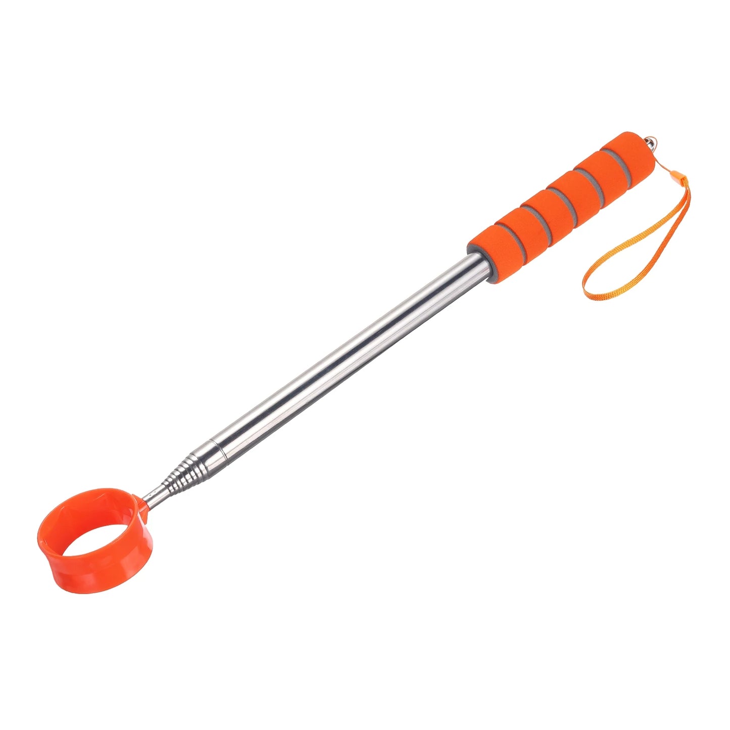 Golf Ball Retriever Telescopic 9Ft Stainless Steel Head Ball Grabber w Lanyard for Water Golf Ball Picker Tool Golf Accessories