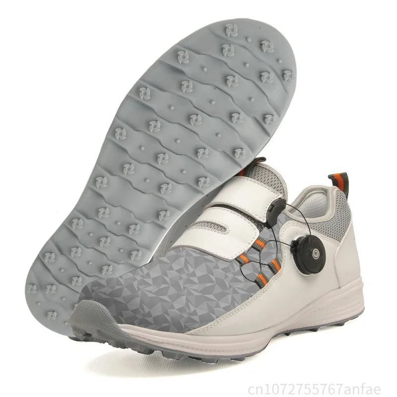 Men's Golf Shoes Summer Mesh Rotating Buckle Lightweight Breathable Women Sports Shoes