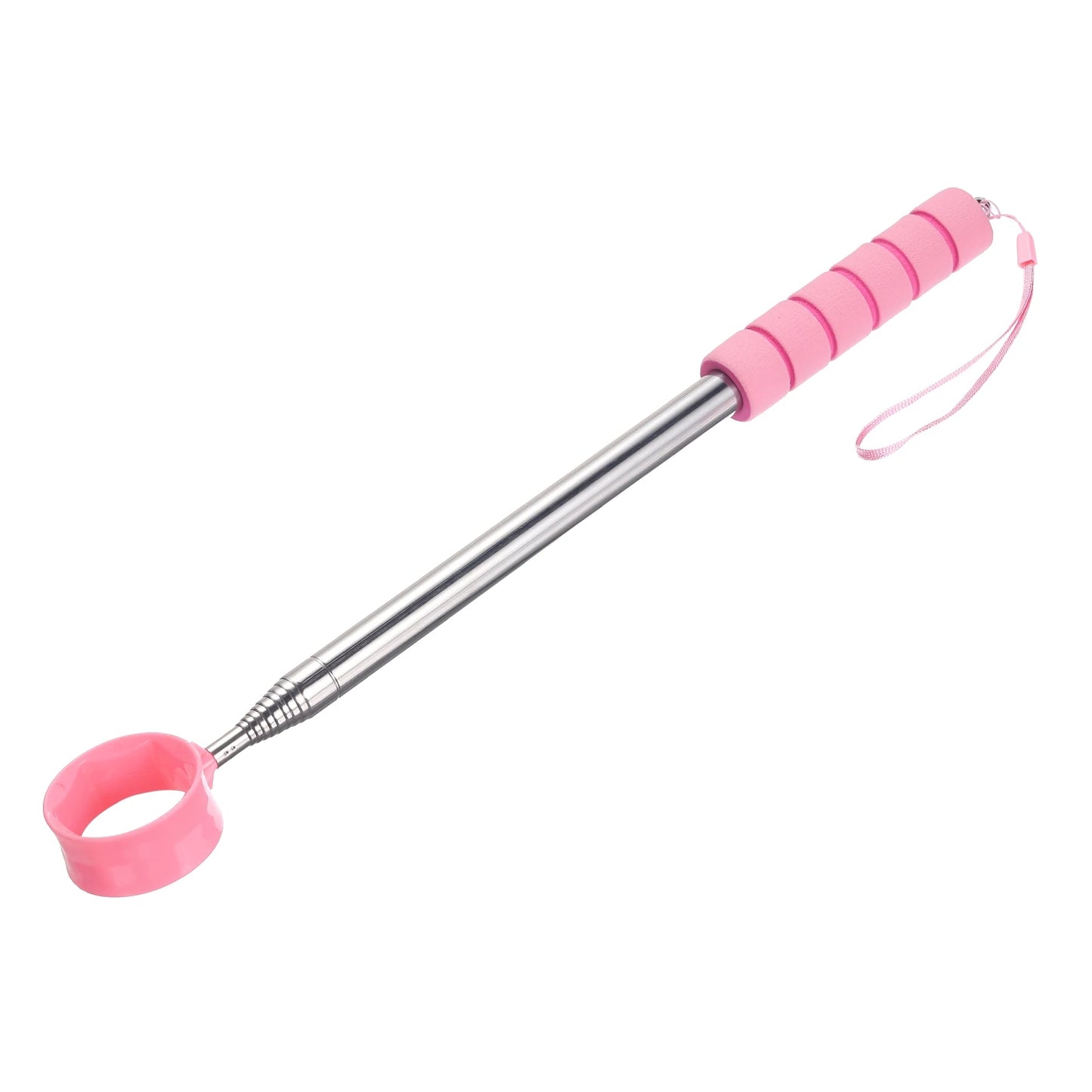 Golf Ball Retriever Telescopic 9Ft Stainless Steel Head Ball Grabber w Lanyard for Water Golf Ball Picker Tool Golf Accessories
