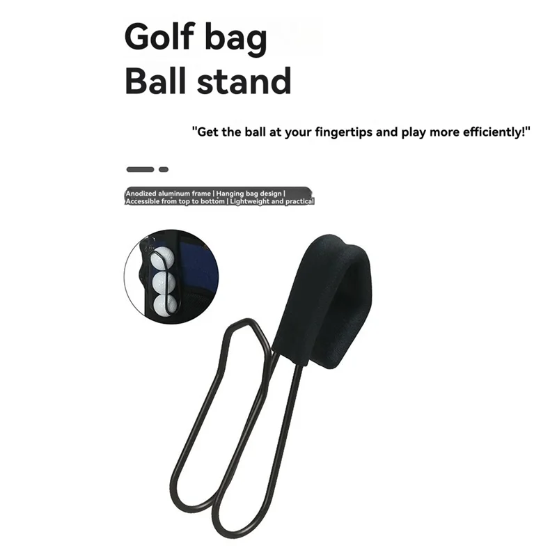 RTSHE-Golf Ball Holder Stand Holds 3 Golf Balls Belt Clip Tees Holder Golf Accessories Set