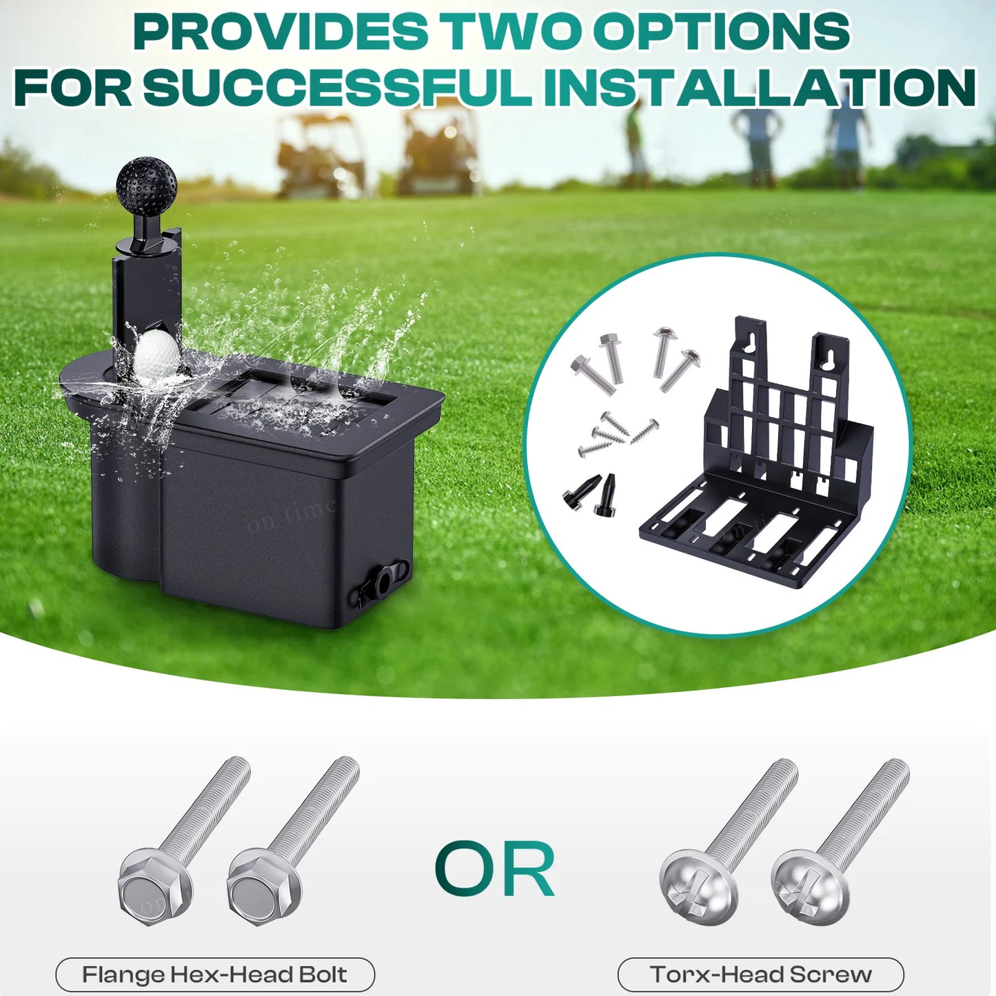 Golf Cart Accessories Golf Club & Balls Washer Cleaner & bracket for Club Car Precedent/Tempo/Onword