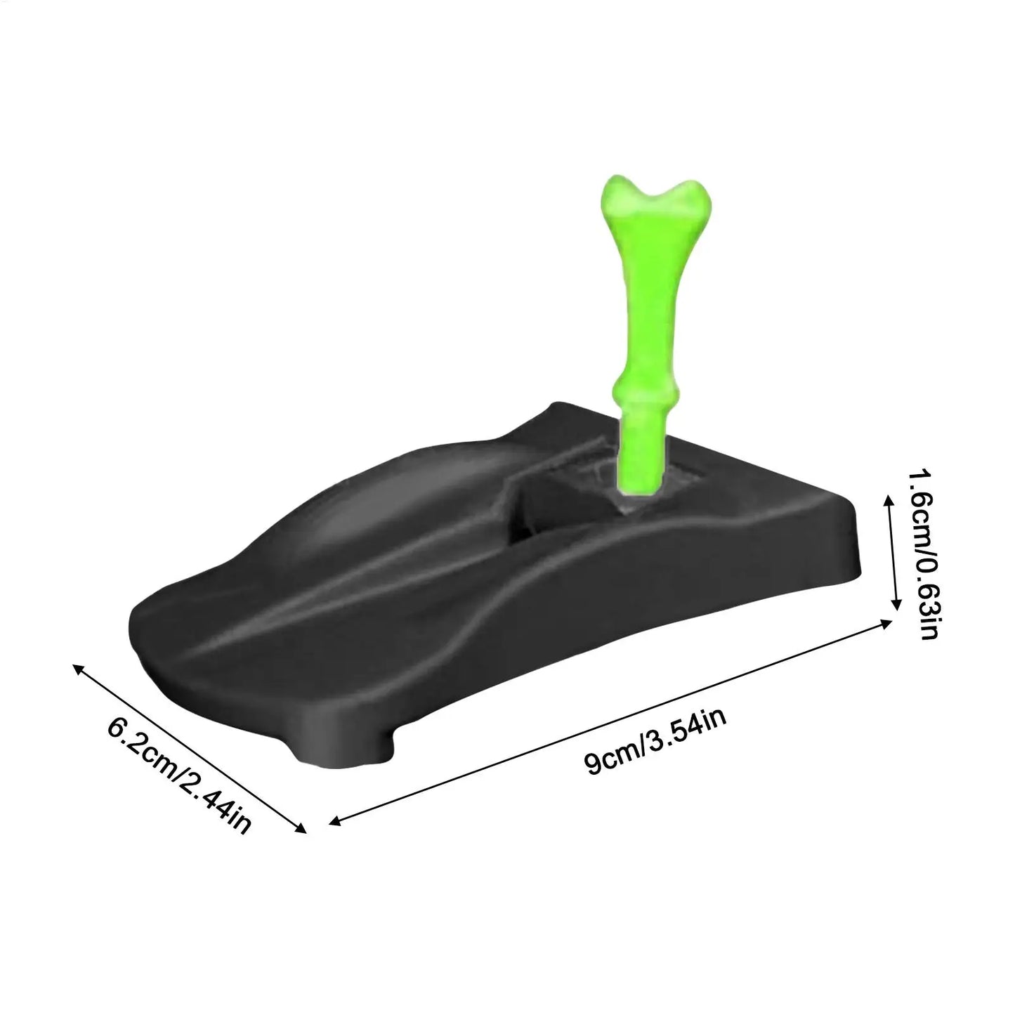 Golf Tee Base Holder 5 Pre Cut Simulator Tees Driving Range Hitting Mat Training Aid for Home Practice Golf Game Accessories