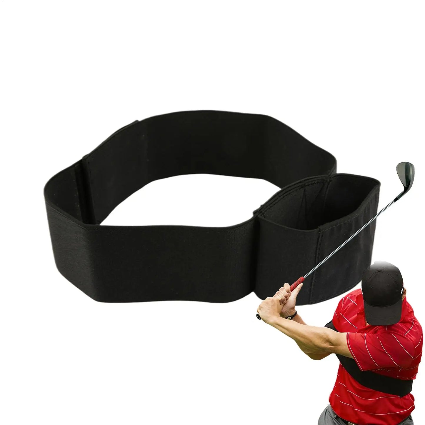 Golf Swing Aid Adjustable Nylon Elastic Accessories Golf Arm Band Training Aid for Beginners Golfers Boys Team Indoor Outdoor