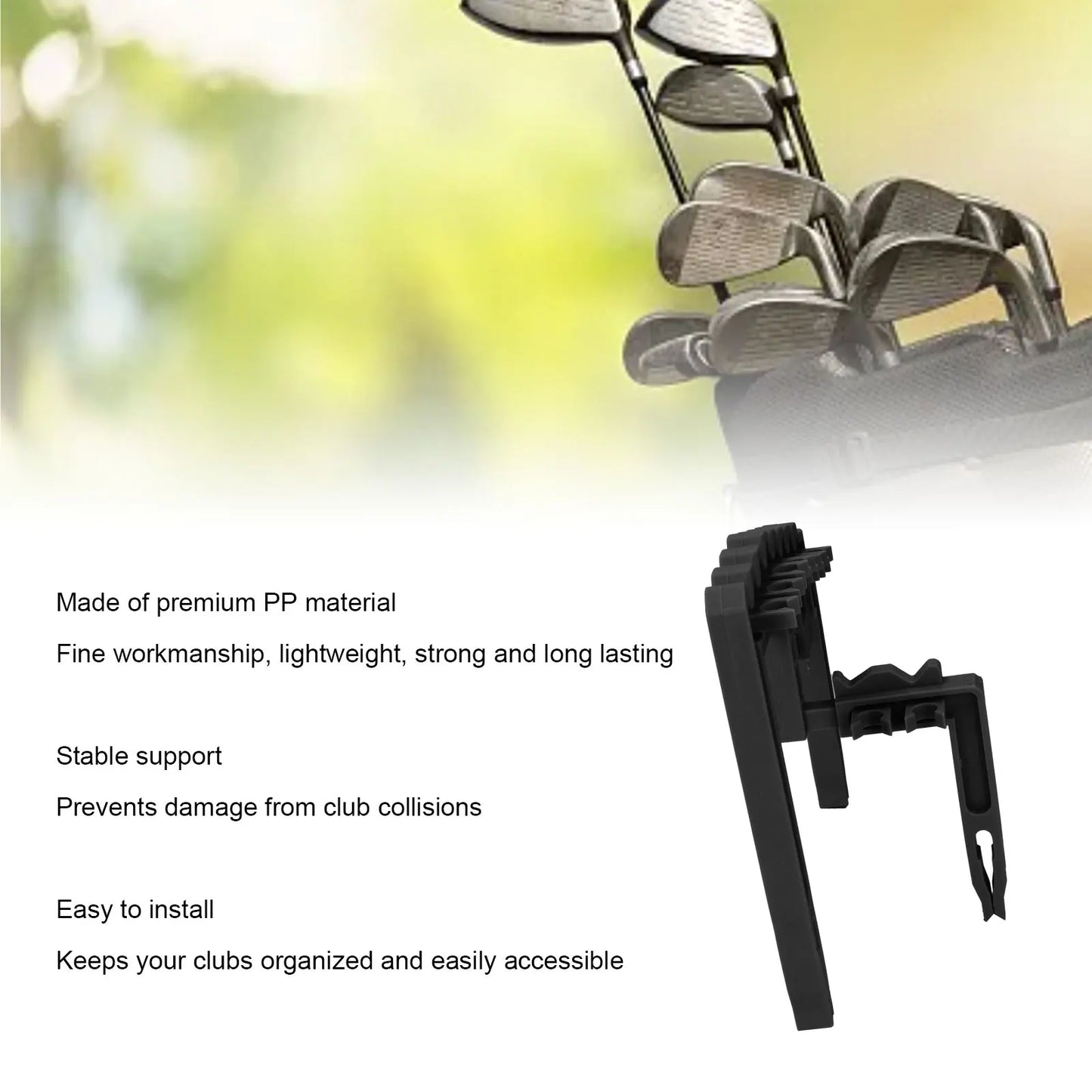 Golf Club Rack Club Organizer Iron Holder Organizer for Bag PP Portable  Shafts Holder Iron Stand for Outdoor Sports Accessories