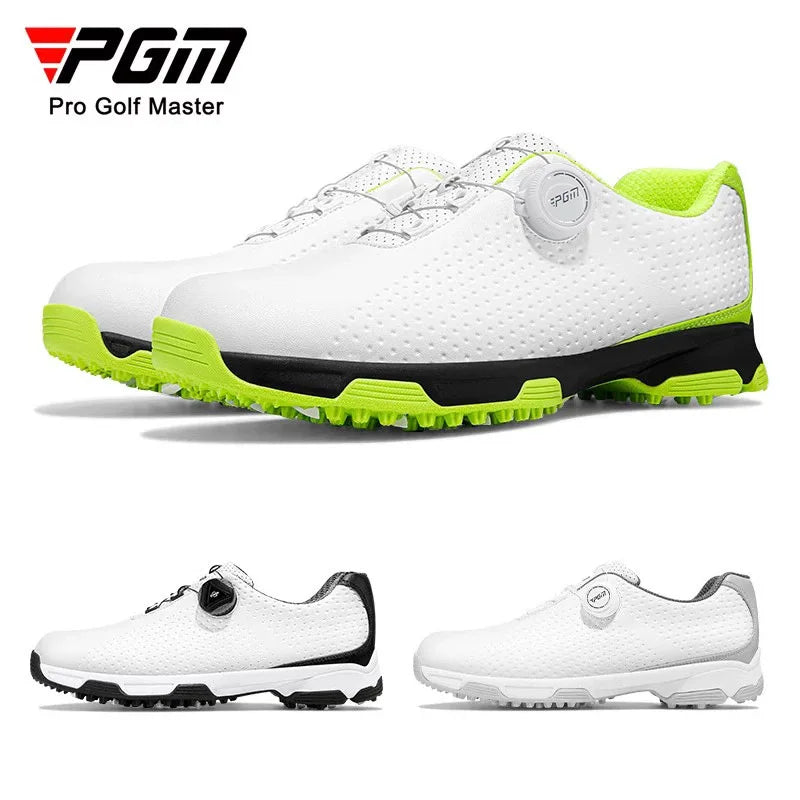 PGM Golf Shoes Men's Waterproof Shoes Breathable Men's Shoes Rotating Lace Sports Shoes XZ095