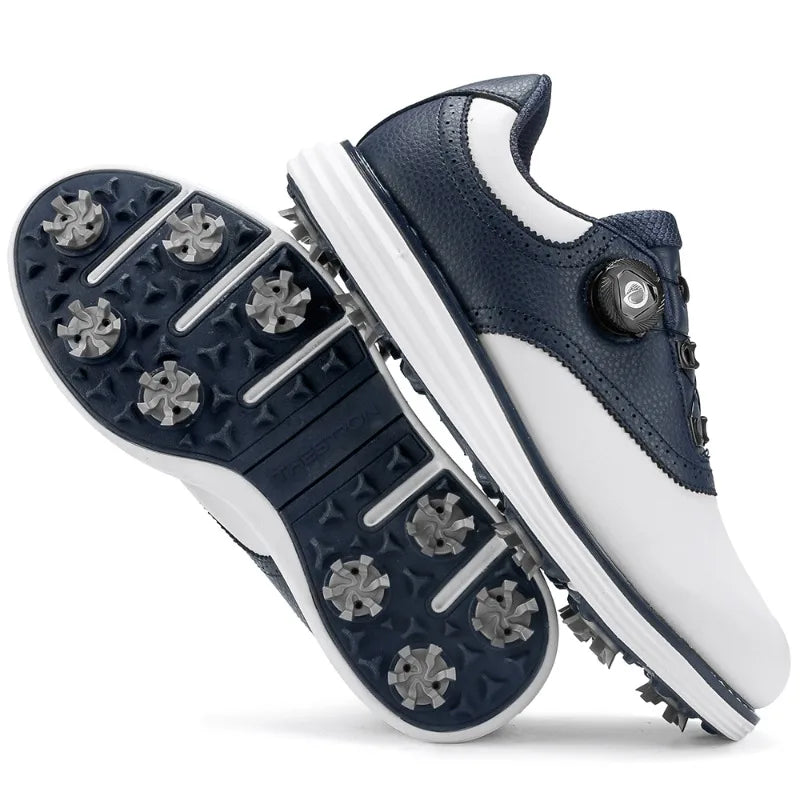 Classic Golf Shoe Youth Hard-Wearing Athletic Men Shoes outdoor lawn Men Golf Sneakers Lace Up Walking Shoes for Men
