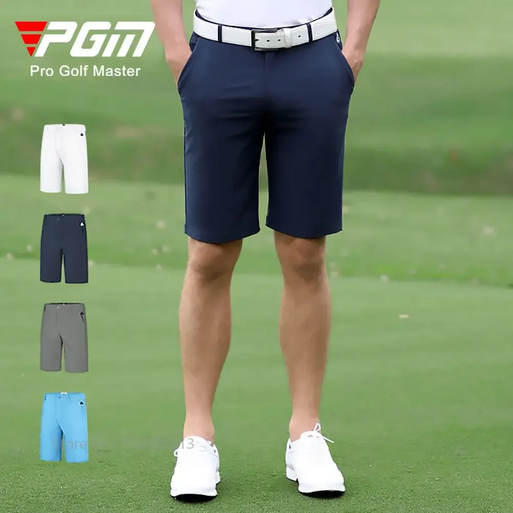 PGM Men Golf Shorts Summer Outdoor Casual Sports Shorts Elastic Breathable Golf Clothing Male Quick-dry Straight Trouser 2XS-3XL