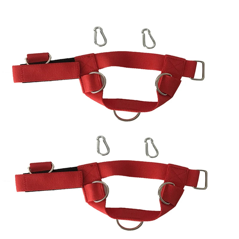 Fitness Attachment Black Red Ankle Straps,Foot Strap for Cable Machine,Glute Kickback Leg Exercise for Cable Machines