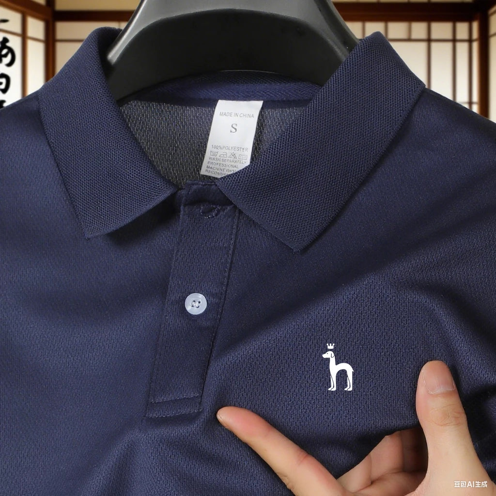 2026 Golf new short sleeved men's polo shirt, men's sports and leisure T-shirt, fashionable and simple solid color top