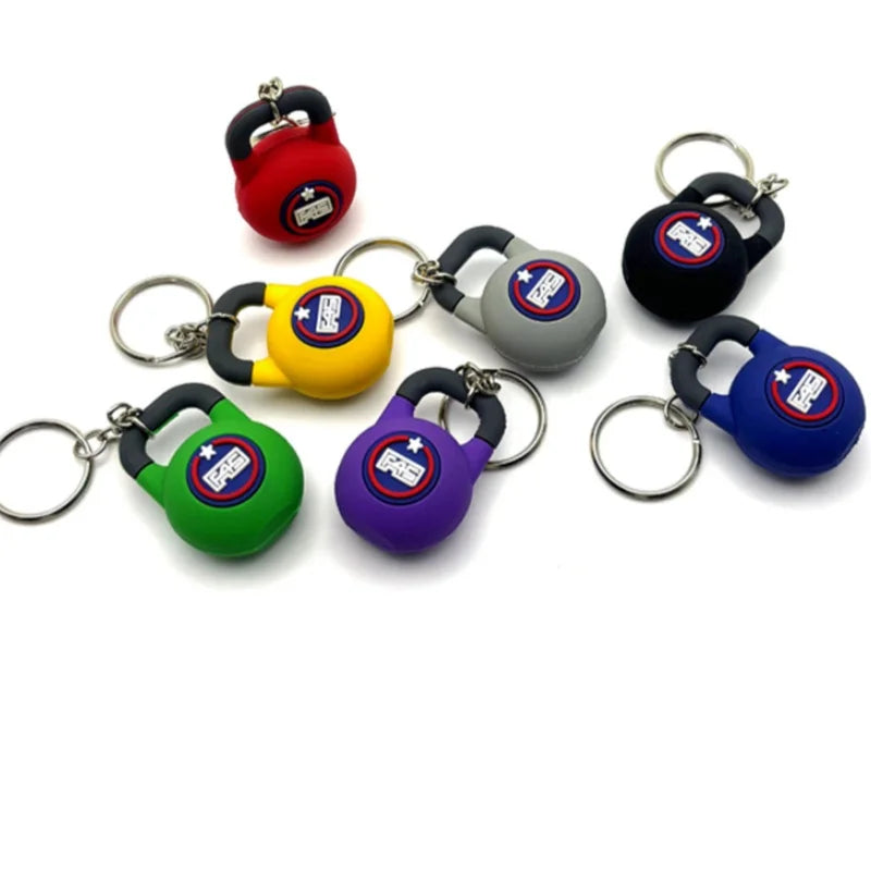 Kettlebell Key chain Fitness Keychain Gym Lover Weightlifting Keyring Silicone Gym Gifts Workout Gifts Bag Charm Backpack Charm