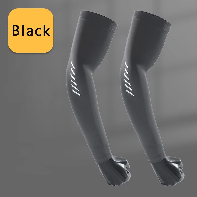 Arm Sleeves For Men Sports Cycling Breathable Arm Elbow Cover UV Sun Protection Outdoor Sunscreen Cooling Fishing Sleeves