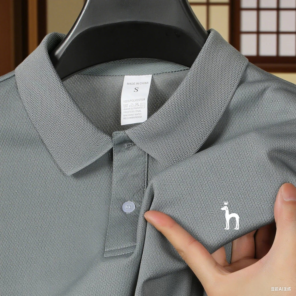 2026 Golf new short sleeved men's polo shirt, men's sports and leisure T-shirt, fashionable and simple solid color top