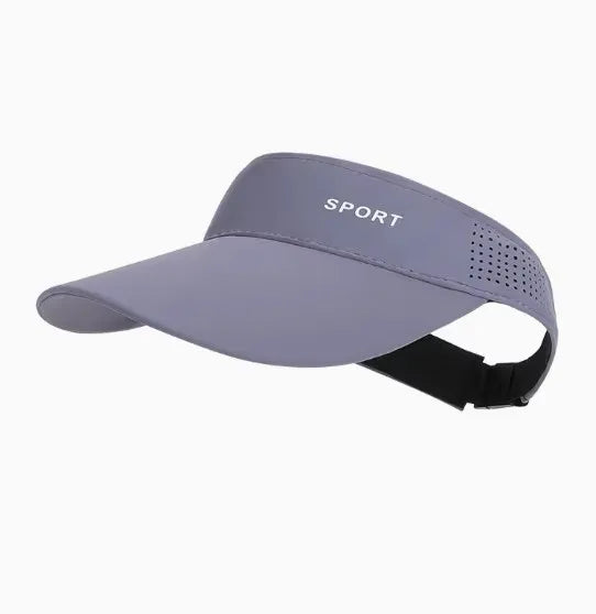 Women's Sport Sun Visor Hat, Quick-Dry Breathable Empty-Top Cap for Running Golf