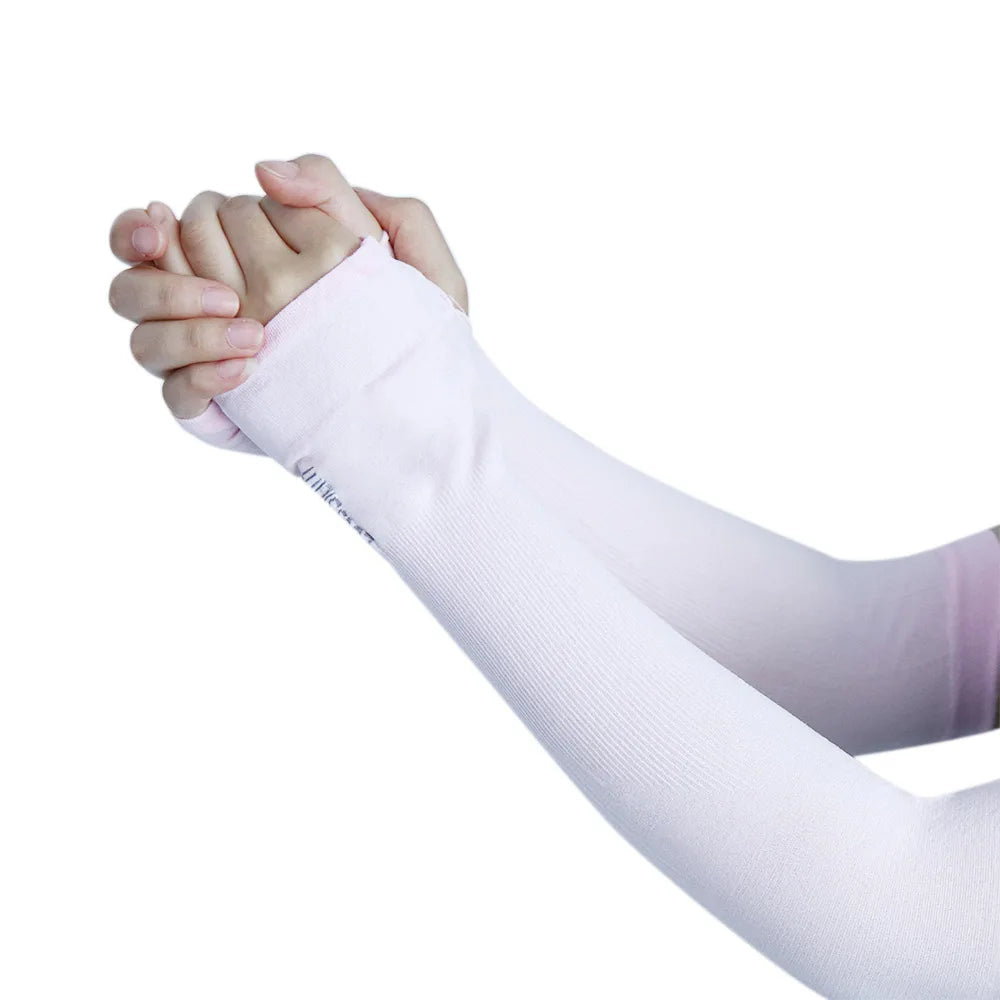 Arm Sleeves Long-sleeved Glove Women Sunscreen Sleeves Half Finger Sleeves Sun Protection Gloves Sun UV Protection Hand Cover