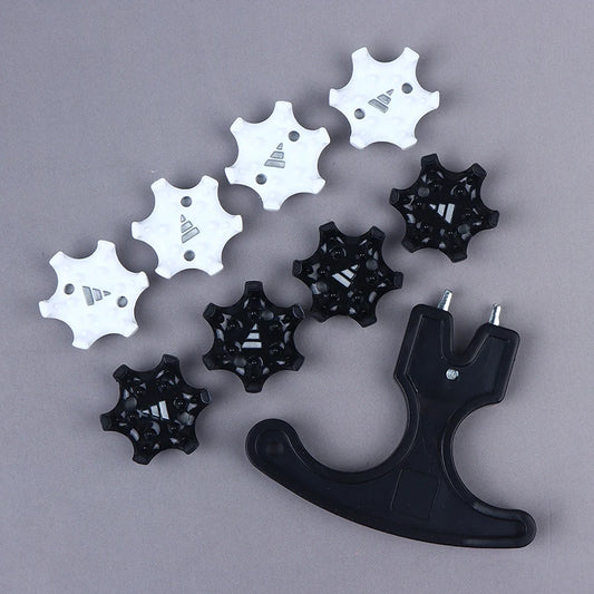 14 Golf Shoe Studs + 1 Wrench Durable And Thin Golf Shoe Studs Golf Quick-twist Replacement Studs Accessories