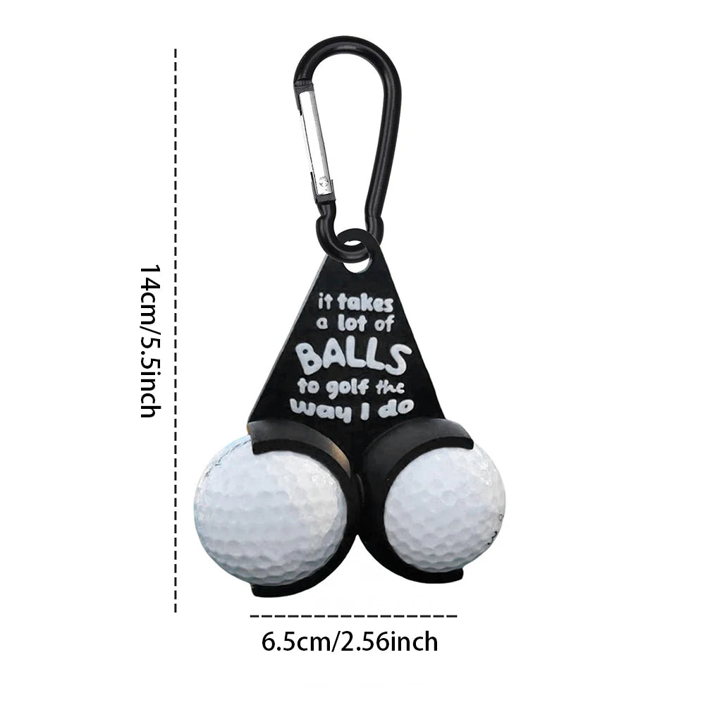 1pcs Creative Portable Golf Storage Stand With Golf Accessories That Can Hold Two Balls For Outdoor Sports Fun Gifts For Golfers