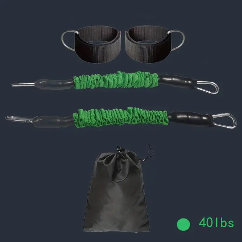 1Set Leg Strength Trainer Fastener Fitness Foot Ring Foot Buckle Ankle Strap Stretch Resistance Band Pull Cord Accessories