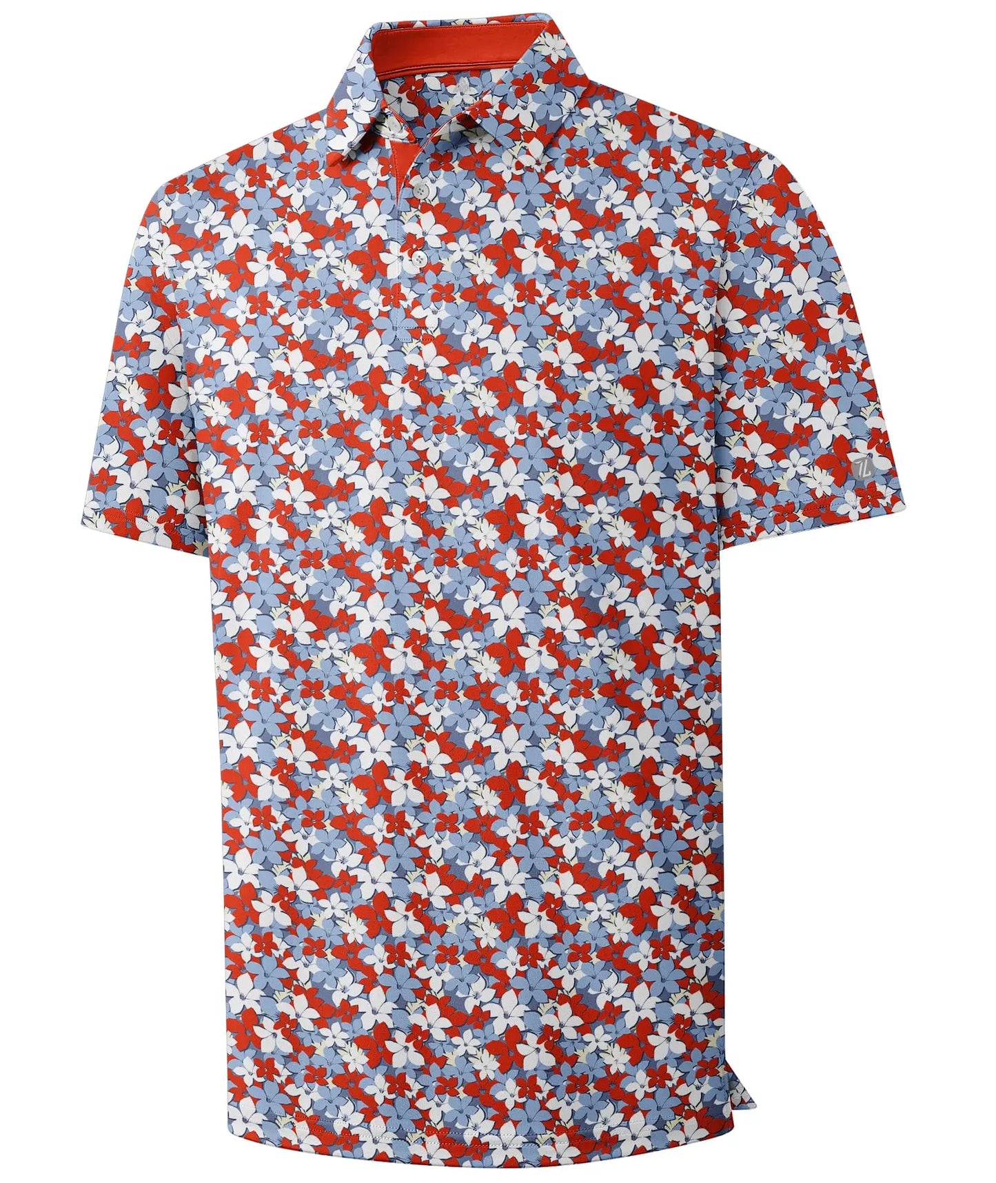 Mens Golf Shirts Short Sleeve Print Patterns Performance Moisture Wicking Polo Shirt 2026