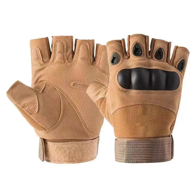 Fitness Anti Slip Cycling Gloves, Wear-resistant Outdoor Tactical Sports Climbing Half Finger Gloves