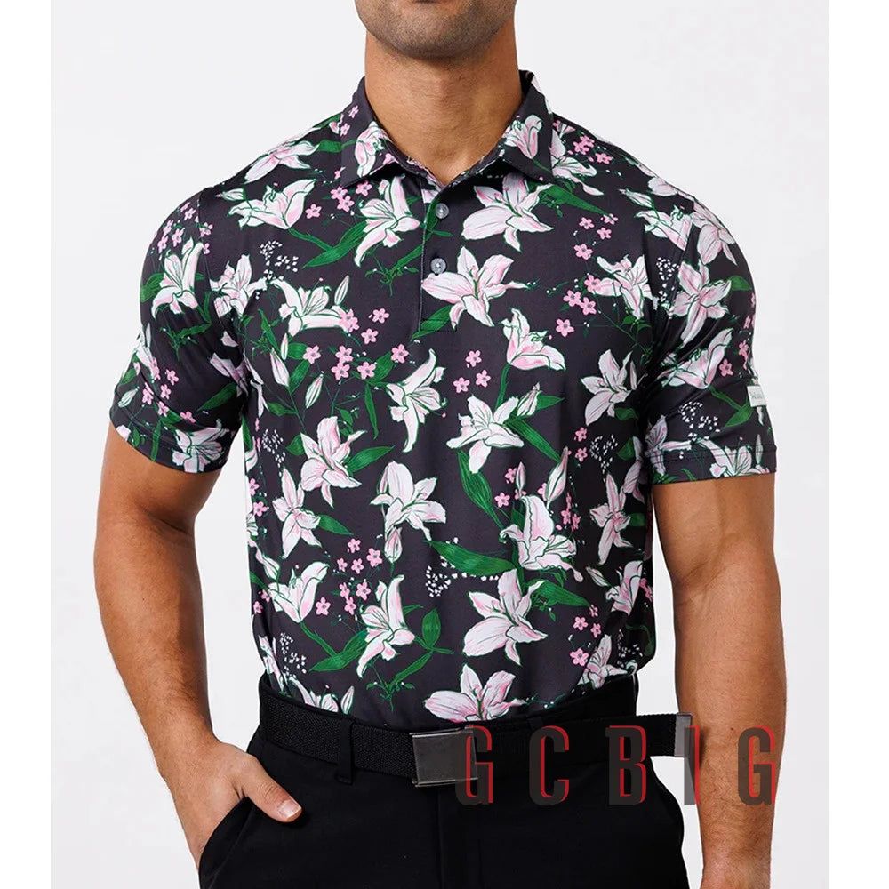 New Mens Golf Polo Shirt Mens Casual 100% Polyester Polo Shirt Men Quick Dry F1 Racing Polo Shirt For Men Plus Size Golf shirt