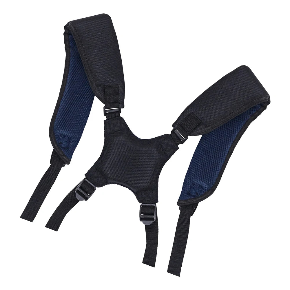 Golf Double Shoulder Strap Waterproof Golf Bag Accessories Adjustable Padded Backpack Carry Strap with 4 Rotate Buckles