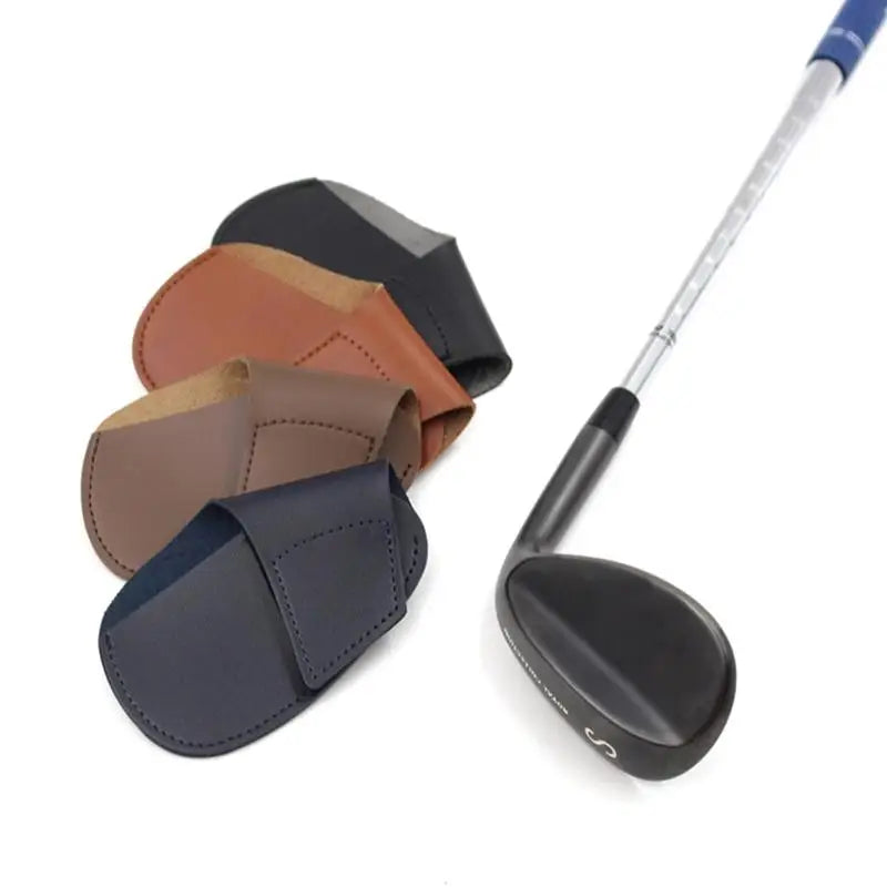 Golf Head Cover Universal PU Golf Club Iron Head Sleeve Golf Putter Protector Wedges Covers Easy To Use Golf Sport Accessories