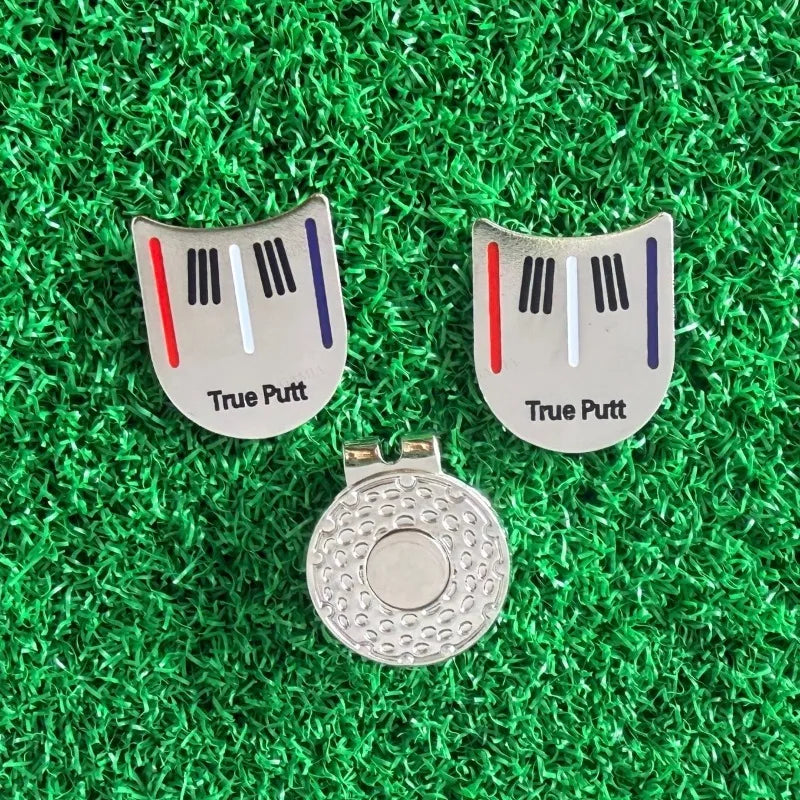 Golf Ball Marker Cap Clip Putting Alignment Aiming Tool Practical Hat Accessory for Enhanced Golf Performance Gift