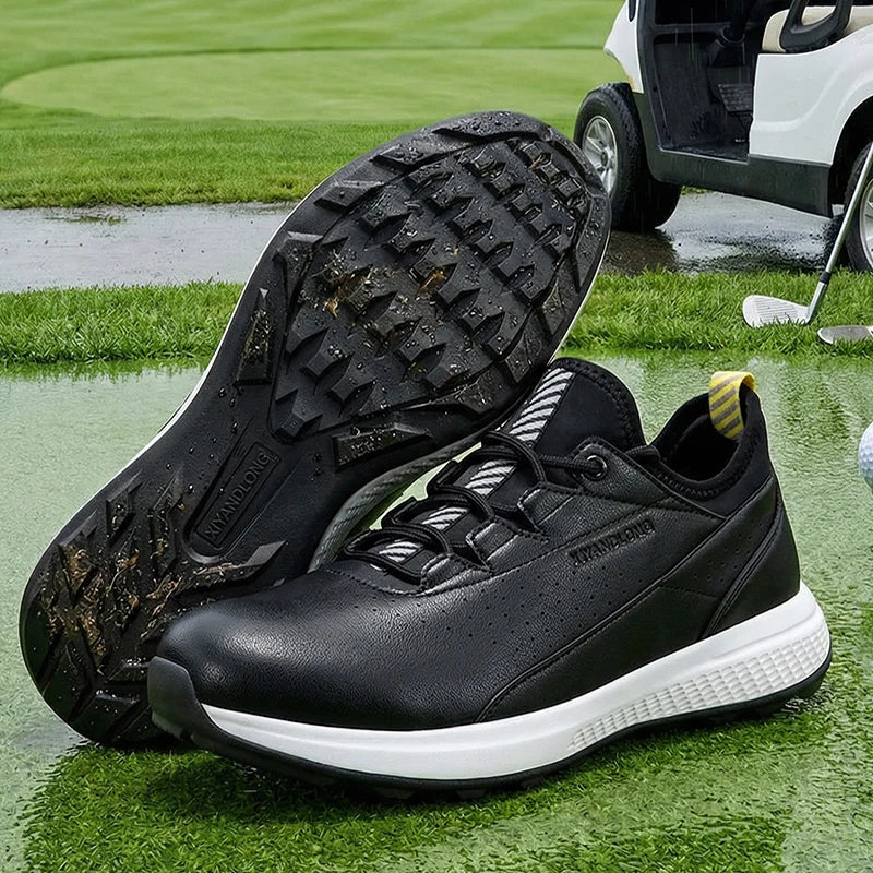 Men's Waterproof Golf Shoes Casual Sports Shoes Outdoor Golf Training Shoes Men's Walking Shoes Large Size Sports Shoes