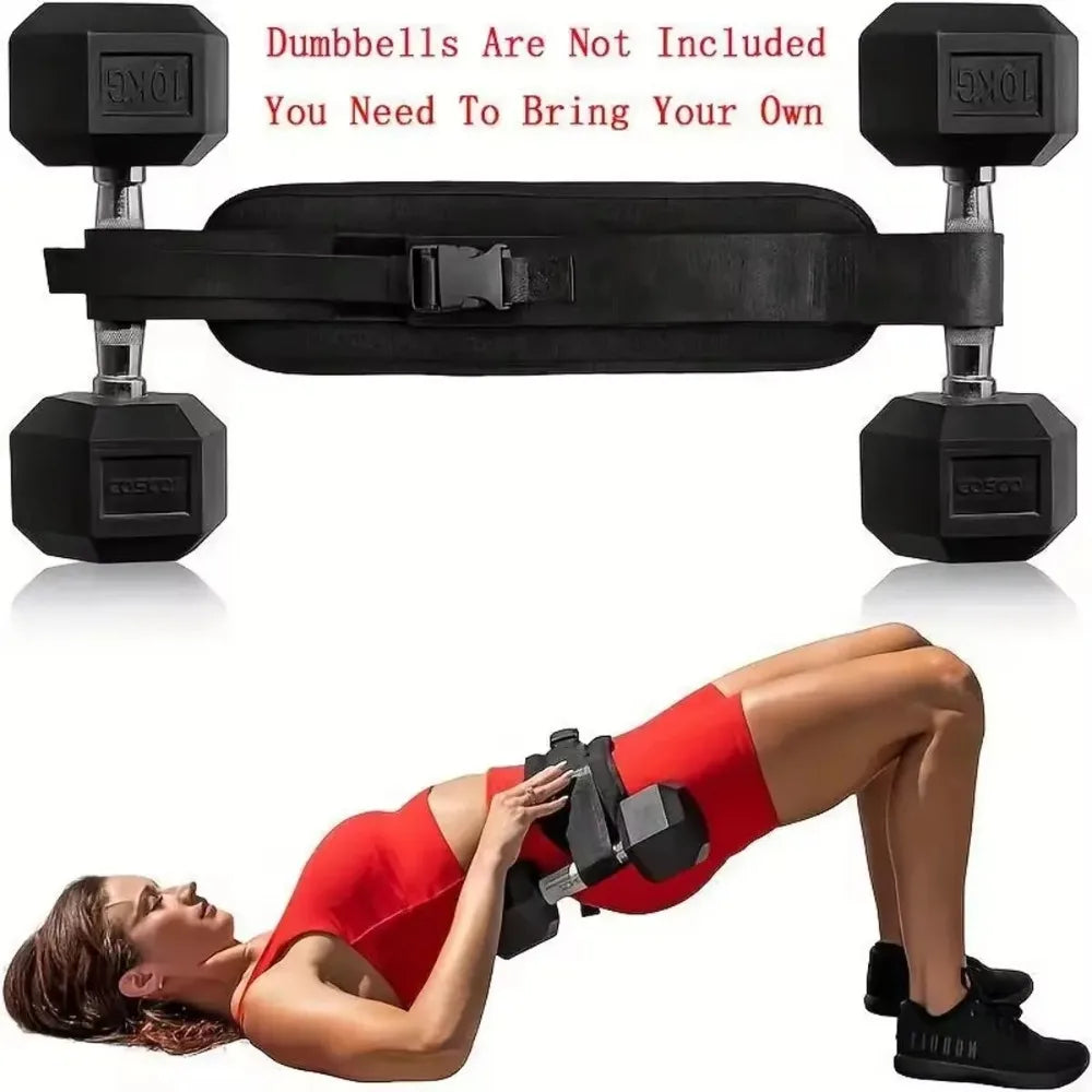 Adjustable Weighted Waist Belt Home Gym Fitness Equipment for Dumbbell Training Hip Shaping Full Body Workouts