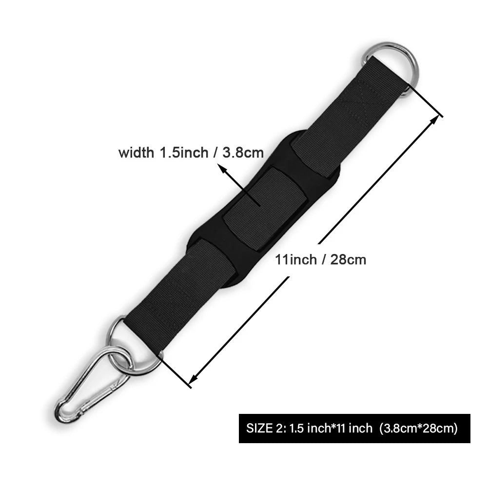 2PCS Boxing Bag Hanger Fitness Anti-Slip Safety Belt Punching Bag Straps Multi-Purpose Camping Swing Strap Gym Fitness Equipment