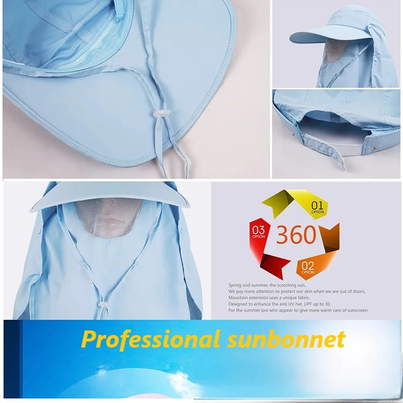 Women Golf  Cap  Dust Proof and Sun Protection Sun-shading Outdoor Quickdry Sunbonnet