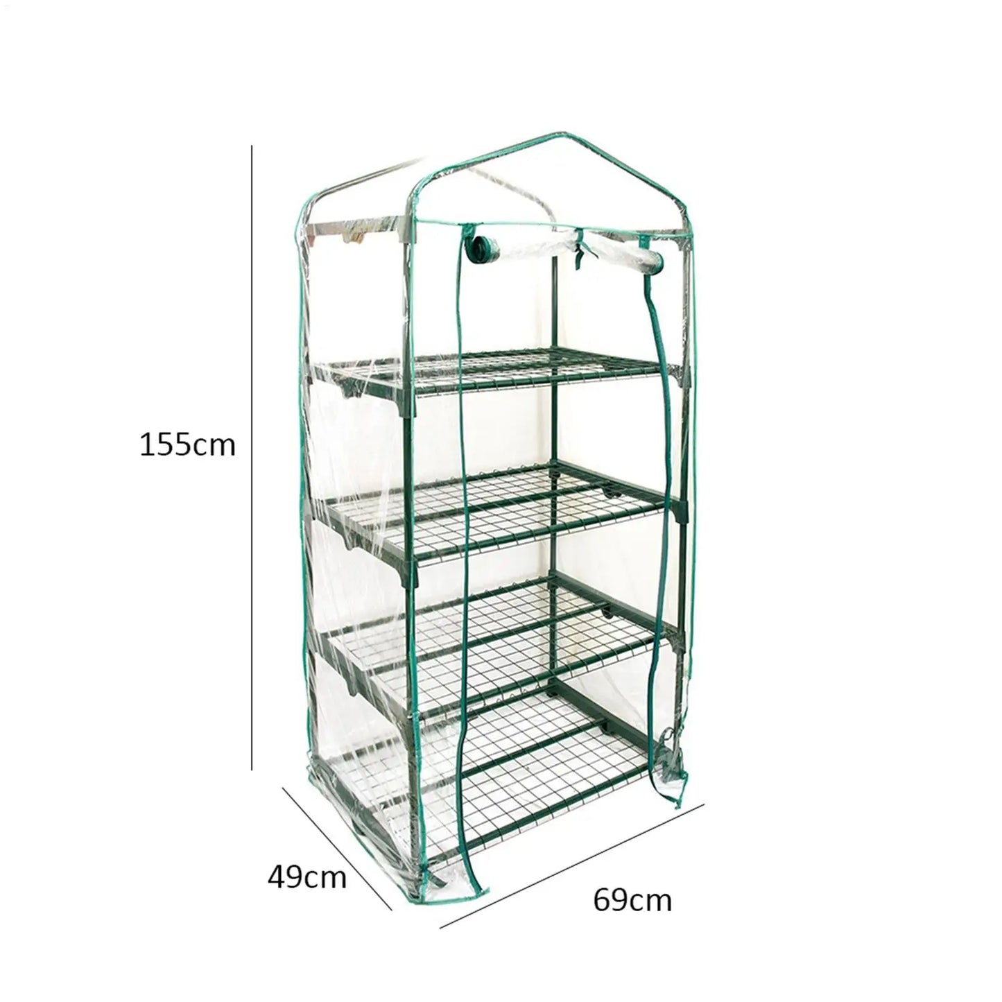 3/4/5 Tiers Garden Greenhouse Cover Plant Flower Growth House Convenient ventilation Heat Retaining Waterproof Cover Garden
