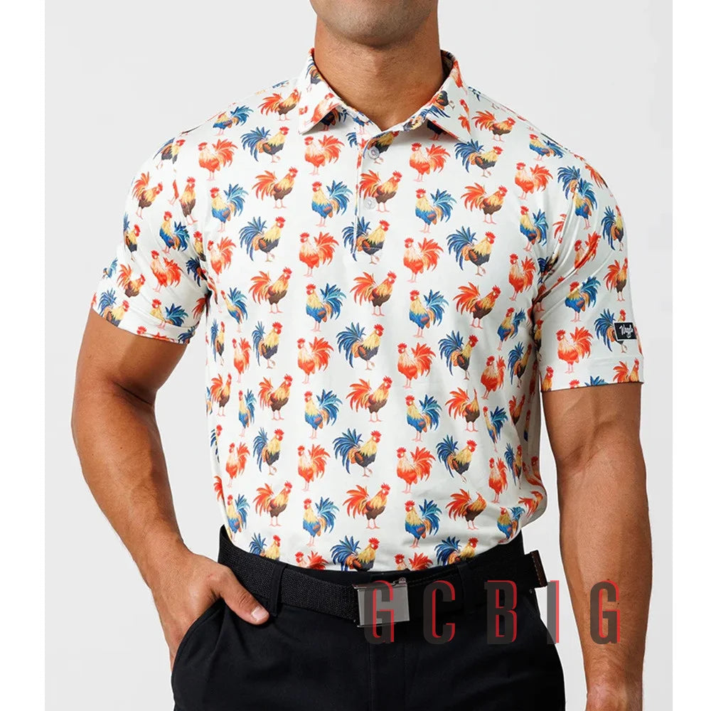 New Mens Golf Polo Shirt Mens Casual 100% Polyester Polo Shirt Men Quick Dry F1 Racing Polo Shirt For Men Plus Size Golf shirt