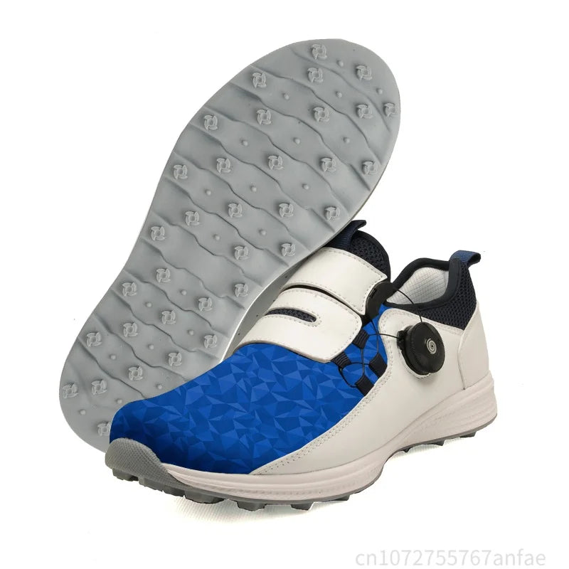 Men's Golf Shoes Summer Mesh Rotating Buckle Lightweight Breathable Women Sports Shoes