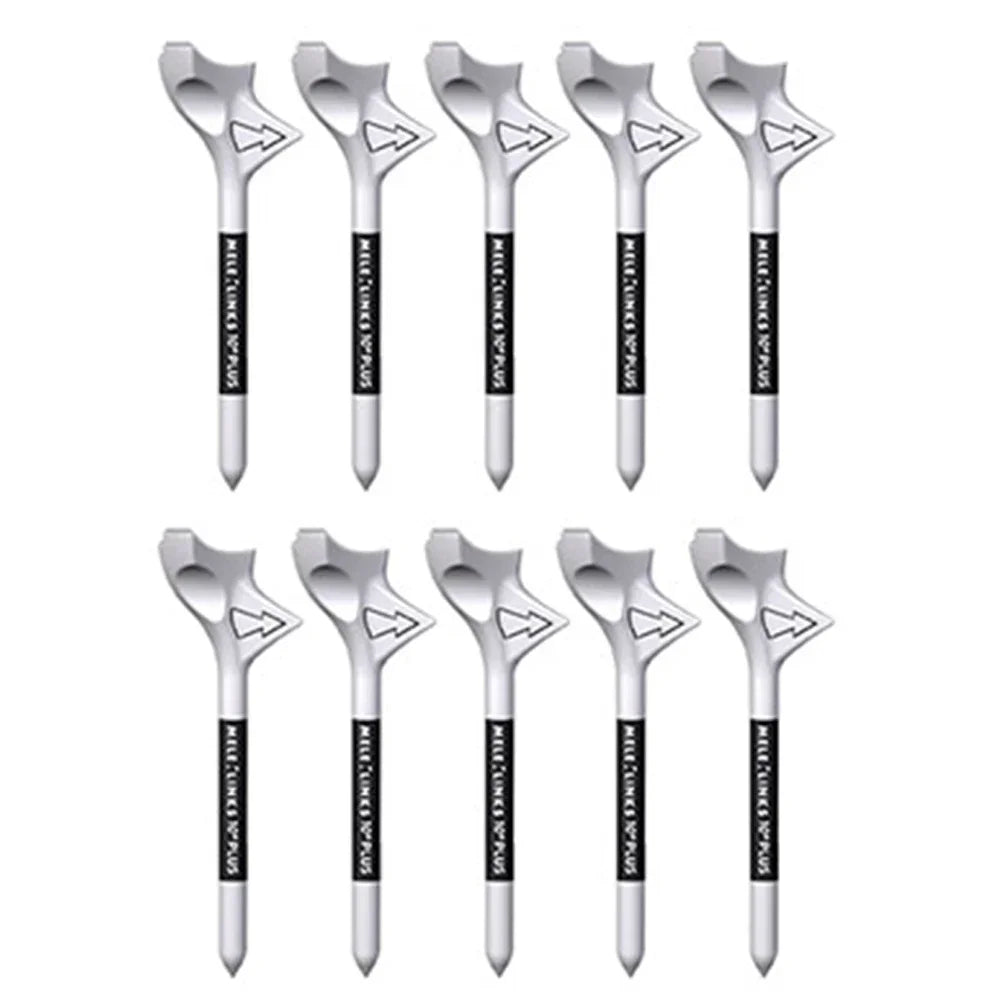 10pcs Golf Ball Holder Plastic 10 Diagonal Golf Ball Stand Lightweight Golf Speed Ball Tees Portable Durable Outdoor Accessories