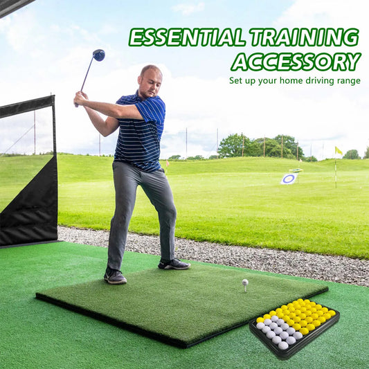 ABS Golf Ball Tray Heavy Duty Large Capacity Golf Practice Accessories Storage Box For Driving Range