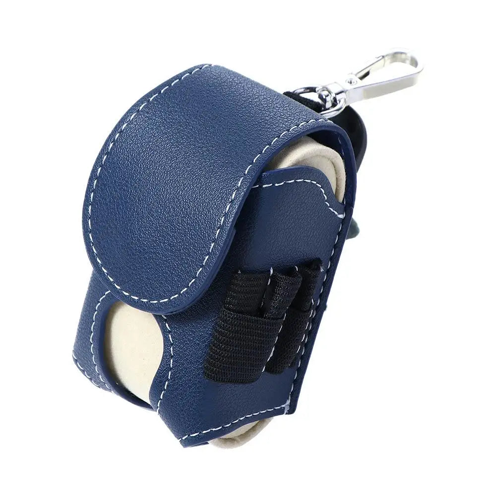 Golf Accessories Storage Bag Leather Pocket Golf Ball Container Golf Waist Holder Bag Golf Ball Storage Pouch Golf Ball Pouch