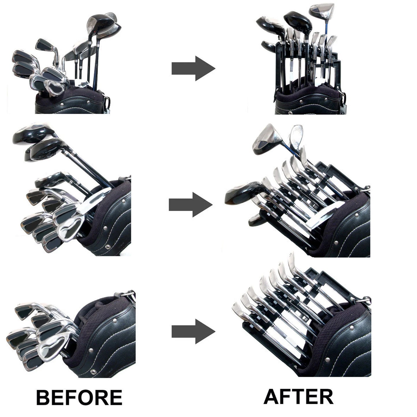 Golf Club Rack Club Organizer Iron Holder Organizer for Bag PP Portable  Shafts Holder Iron Stand for Outdoor Sports Accessories