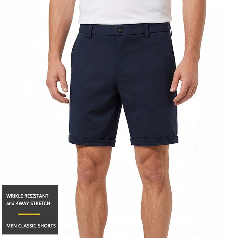 Mens Golf Shorts Quick Dry Casual Shorts Lightweight Summer Wrinkle Free Flat Front Stretch Bermuda Shorts