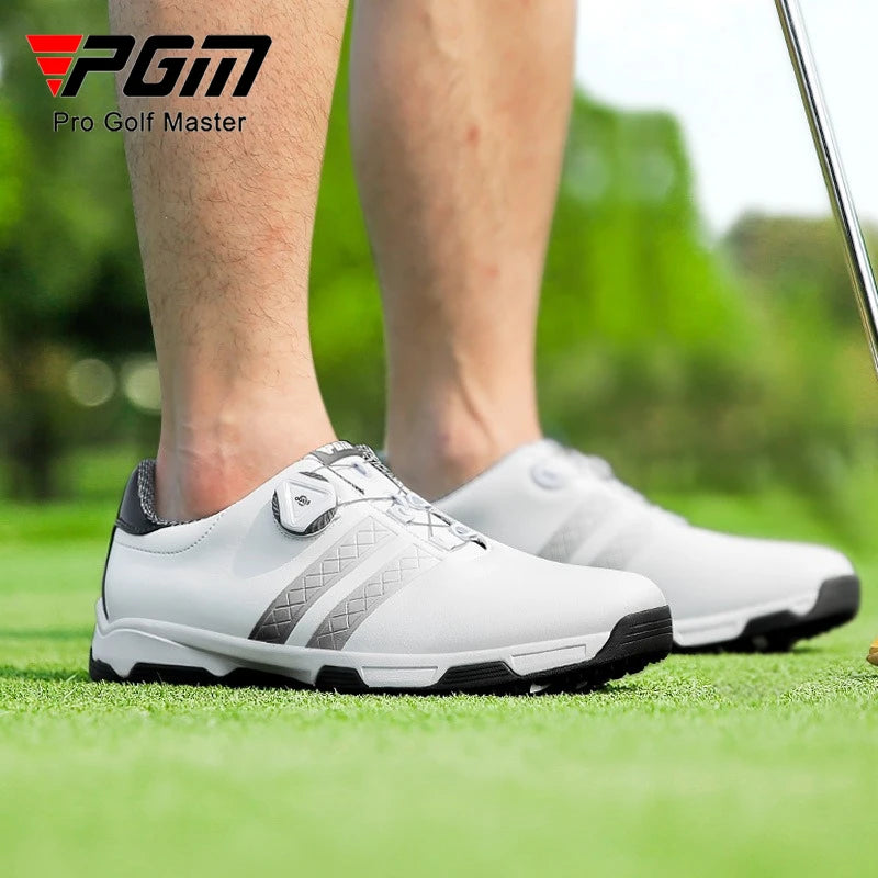 PGM Men Golf Sneakers Waterproof and Non Slip Spinning Lace Sports Shoes Manufacturer Direct Supply XZ160