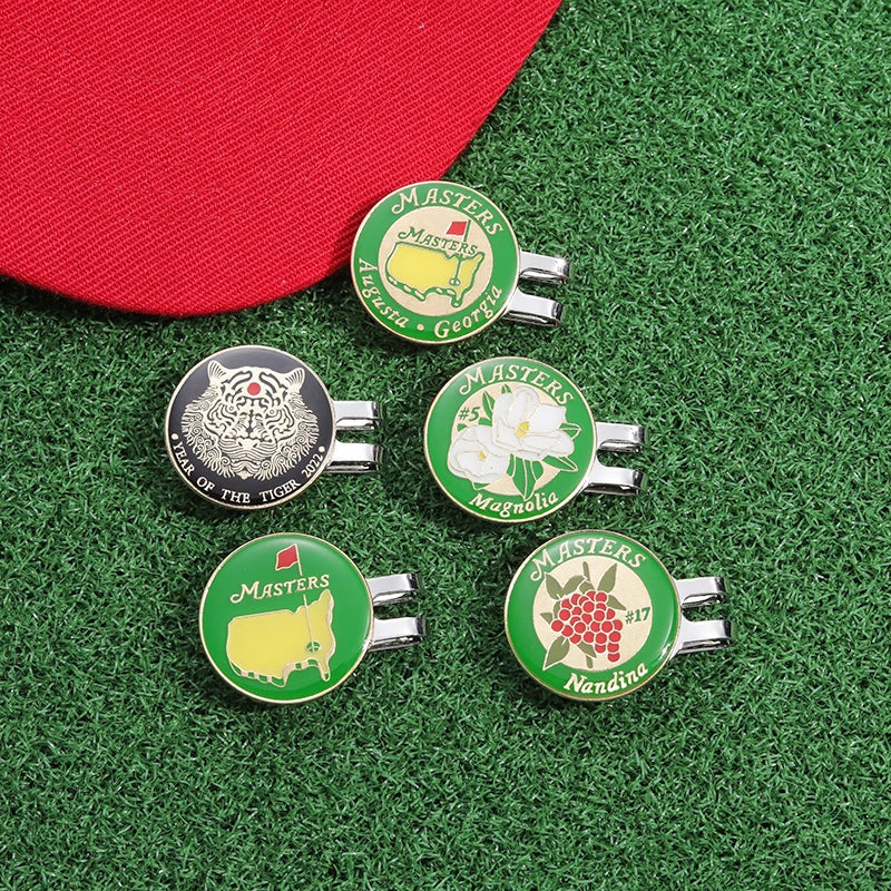 Golf Ball Marker Magnetic Hat Clips Funny Cartoon Cap Accessories for Golf Baseball Cap Decorative Jewelry Gift for Golf Lover