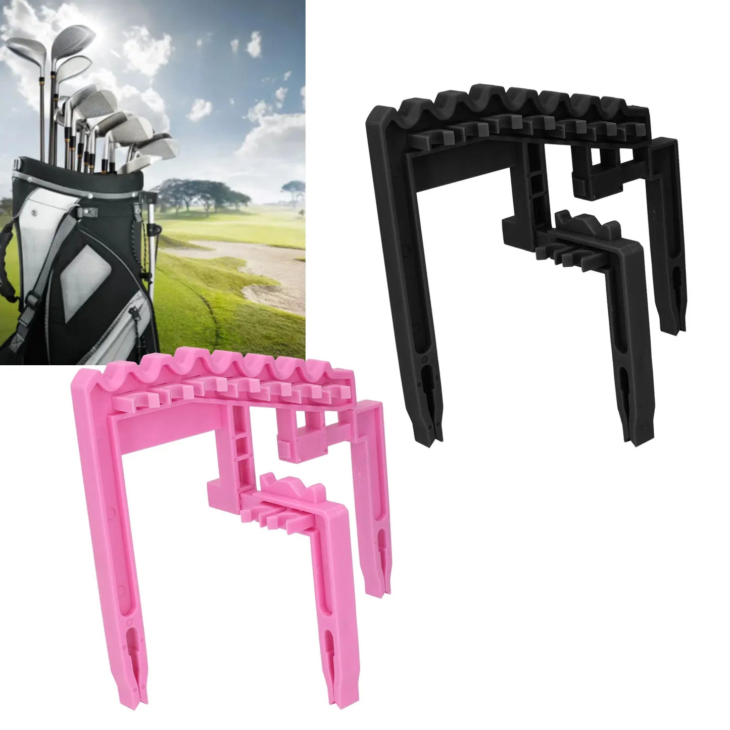 Golf Club Rack Club Organizer Iron Holder Organizer for Bag PP Portable  Shafts Holder Iron Stand for Outdoor Sports Accessories