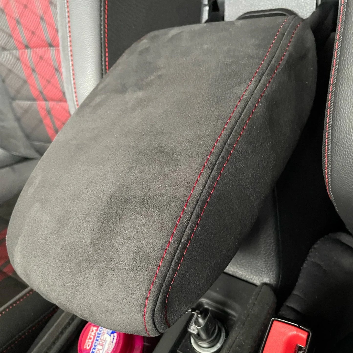 For VW Scirocco GOLF 7 8 6 5 POLO Accessories suede warp Leather Central Armrest Box Protection Sleeve Decoration modification