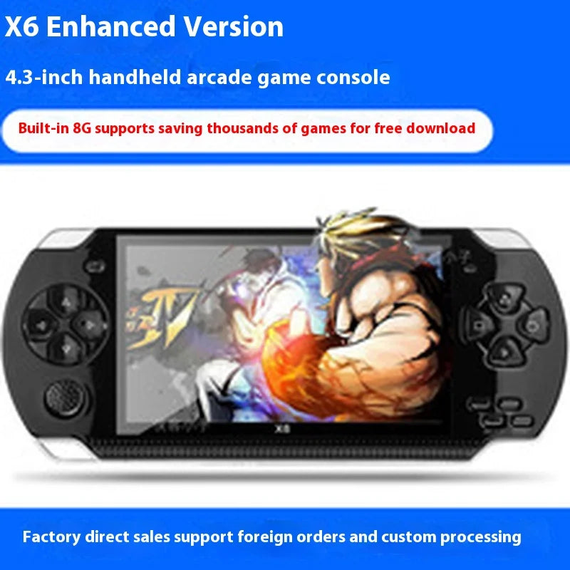 Psp 3000 X6 Consola 12 Types Of Simulators 10000 Arcade Games Retro Retro Arcade Console 4.3inch Ips Screen Video Game Toy Gift