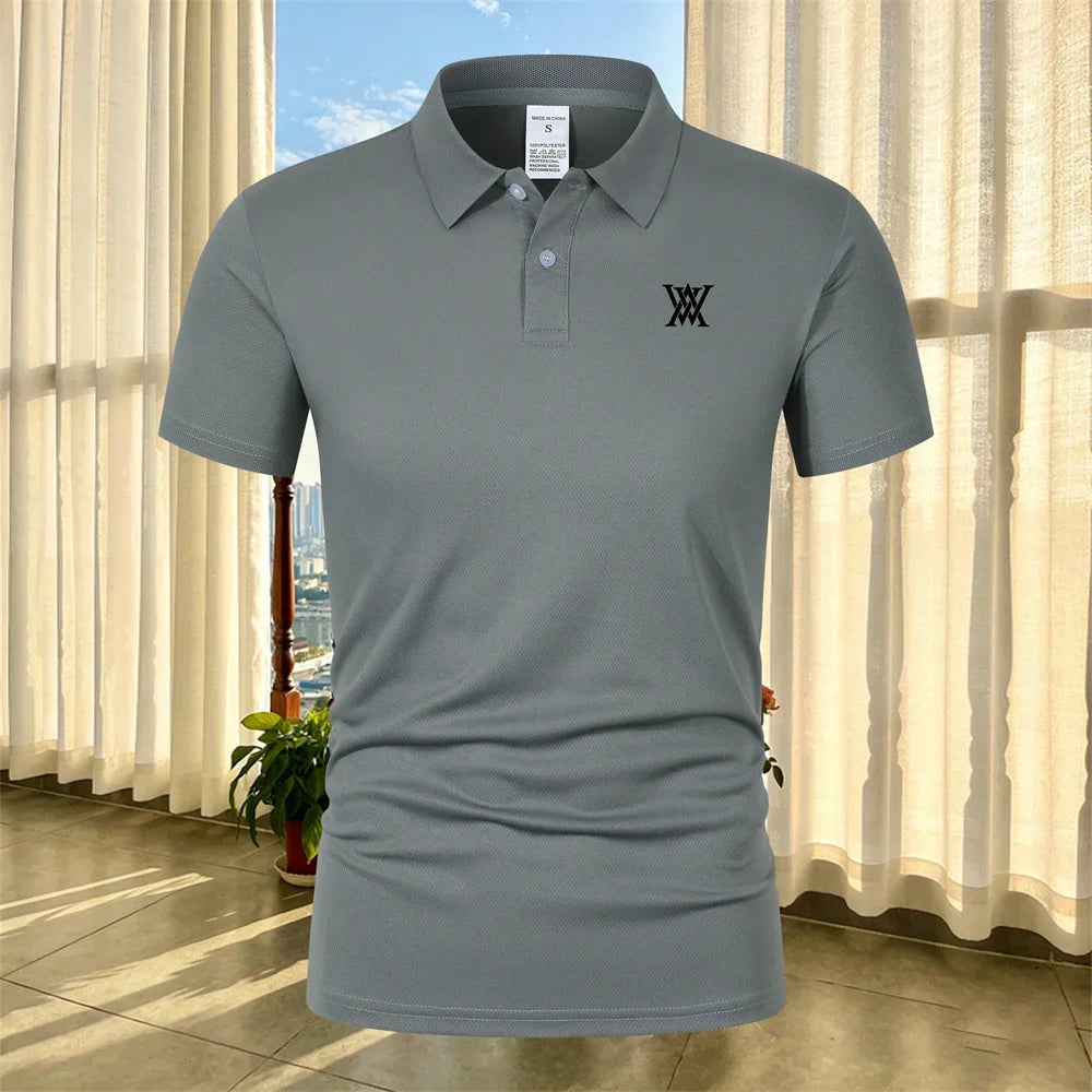 High Quality Men's Golf T-shirt Business Casual Short Sleeved Polo Shirt Summer Fashion Short Sleeved Comfortable Breathable Top