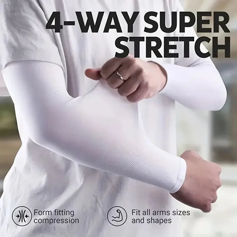 1 Pair Arm Sleeves for Women Men Breathable Sun Protection Sleeves UV Protective Gear for Outdoor Adventures Sports and Driving