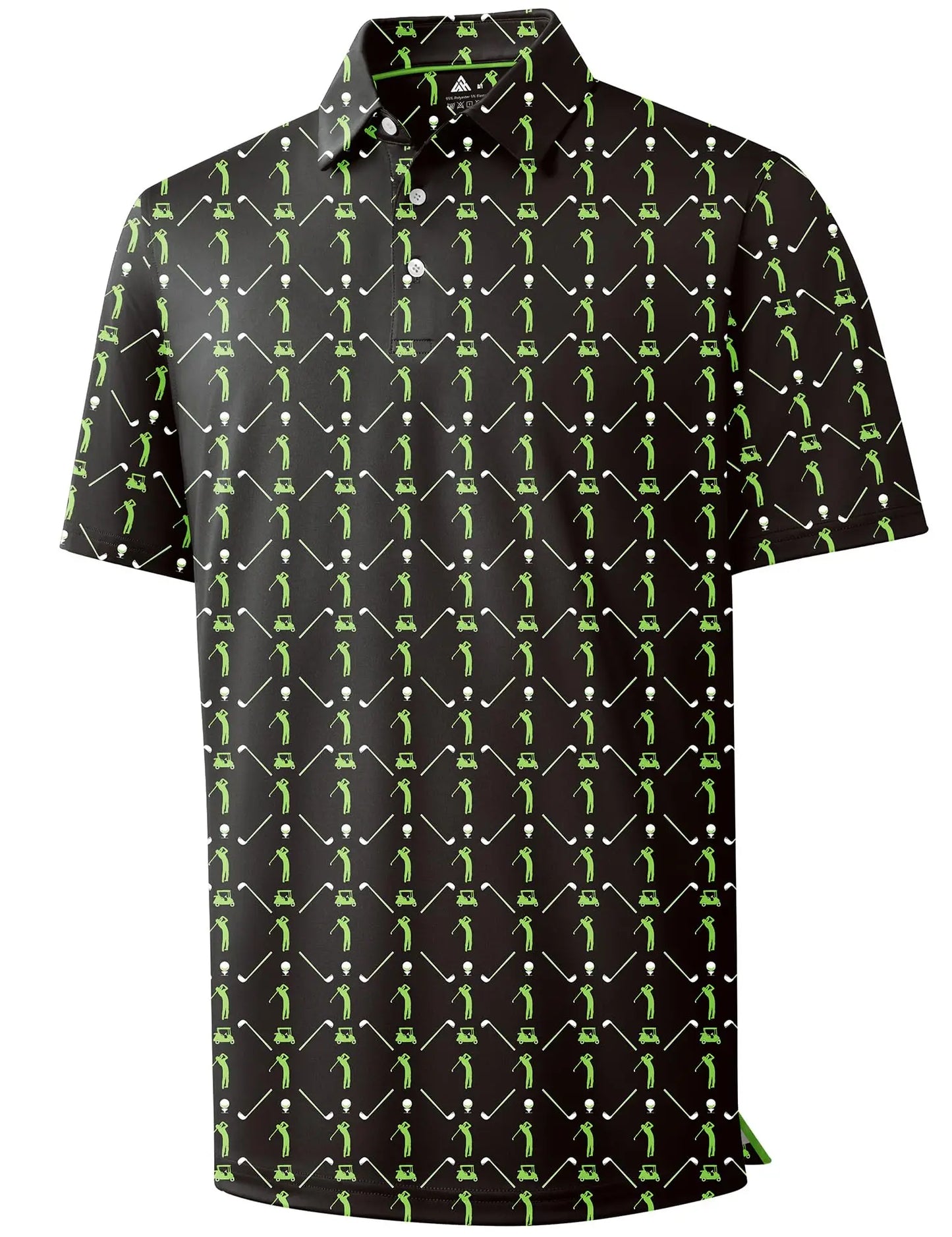 Mens Golf Shirts Short Sleeve Print Patterns Performance Moisture Wicking Polo Shirt 2026