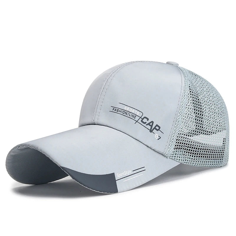 Baseball Cap Mens Mesh Sun Hat Outdoor Sports Golf Sunshade Caps Four Seasons Adjustable Hip-Hop Hats for Men Baseball Cap