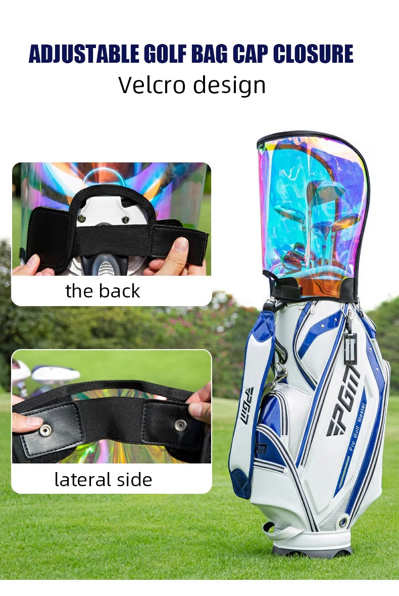 Custom Personalized Men's Golf Bags with Stand Attachment Waterproof Hat & Caps Accessories for Club & Ball Storage