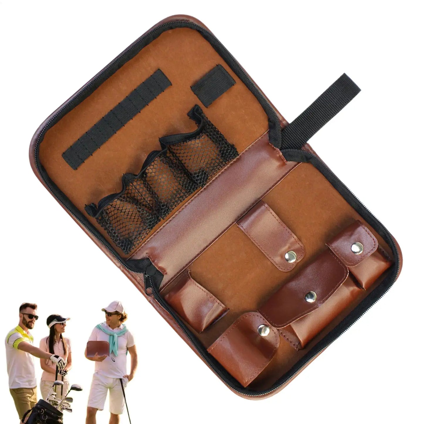 Large Golf Storage Box Golf Accessories Case Golf Accessories Set Organizer Case for Golf Balls Rangefinder Golf Tees Scorer